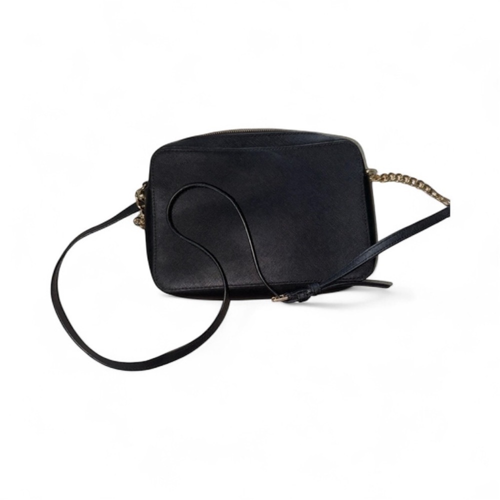 Micheal Kors Jet Set Crossbody bag in black Saffiano leather with gold-tone - Picture 2 of 3